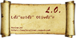 László Olivér névjegykártya